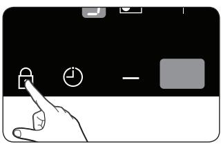 SAMSUNG NZ64F3NM1AB - A gyermekbiztonsági zár BE/KI kapcsolása - 1
