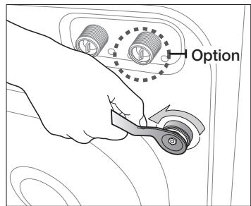 SAMSUNG ECO BUBBLE WD1702RJV1 - Enlever les vis de transport - 1