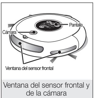SAMSUNG SR8846 NAVIBOT - Desactive el conmutador de encendido de la parte inferior de la unidad principal antes de limpiar la aspiradora robot. - 3