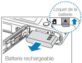 SAMSUNG DV90K6000CW - Retrait de la batterie et de la carte mémoire - 2