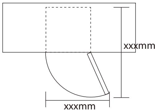 BRANDT BFC5555GR - Space Requirement - 1