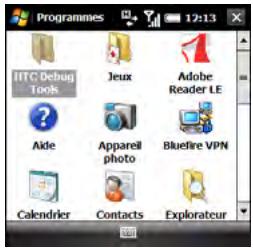 PALMONE TREO PRO - Ouverture d'applications dans Programmes - 1