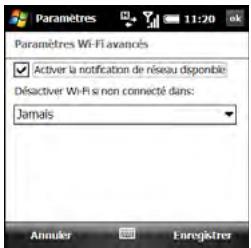 PALMONE TREO PRO - Personnalisation des paramètres Wi-Fi avances - 1