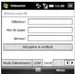 PALMONE TREO PRO - Personnalisation des paramètres Wi-Fi - 3