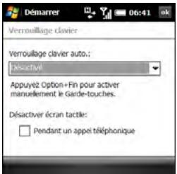 PALMONE TREO PRO - Activation du verrouillage clavier automatique - 1