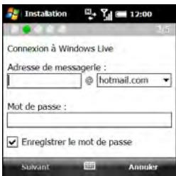 PALMONE TREO PRO - Configuration de Windows Live Mail - 2