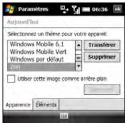 PALMONE TREO PRO - Sélection de l'arrière-plan de votre écran Aujourd'hui - 1