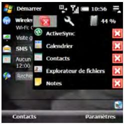 PALMONE TREO PRO - Passage d'une application ouverte à une autre - 1