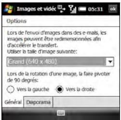 PALMONE TREO PRO - Personnalisation des paramètres de lecture des photos - 1