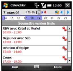PALMONE TREO PRO - Creation d'un événement sans heures - 1
