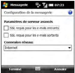 PALMONE TREO PRO - AVANT DE COMMENCER Demandez les informations suivantes à votre fournisseur de messagerie ou votre administrateur système : - 7