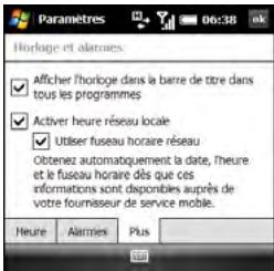 PALMONE TREO PRO - Affichage de l'horloge - 1
