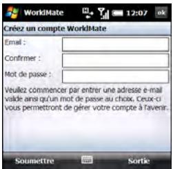 PALMONE TREO PRO - Utilisation de WorldMate - 1