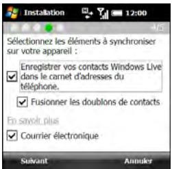 PALMONE TREO PRO - Configuration de Windows Live Mail - 4