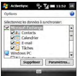 PALMONE TREO PRO - Changement des applications à synchroniser - 1