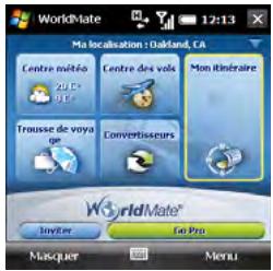 PALMONE TREO PRO - Utilisation de WorldMate - 2
