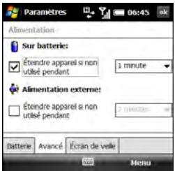 PALMONE TREO PRO - Optimisation des paramètres d'alimentation - 2