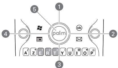 PALMONE TREO PRO - Navigation dans l'écran - 1