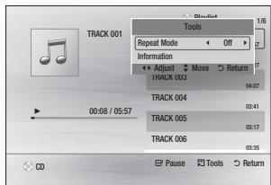 SAMSUNG BD-F 5100 - Repeat an Audio CD (CD-DA)/ MP3 - 1