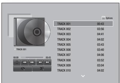 SAMSUNG BD F7500 XE - Répétition de pistes sur un CD audio. - 1