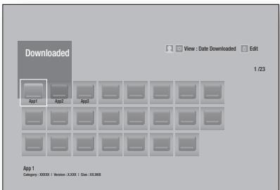 SAMSUNG BD F7500 XE - Using the Downloaded Screen - 1