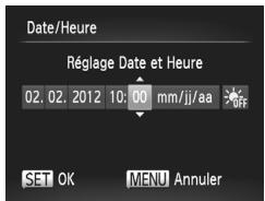 CANON POWERSHOT A2300 - Date et heures - 1