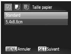 CANON POWERSHOT A2300 - Choisissez [Infos papier]. - 1