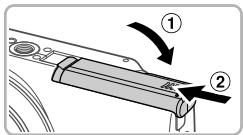 CANON POWERSHOT A2300 - Insertion de la batterie - 3