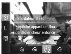 CANON POWERSHOT A2300 - Utilisation du retardateur pour éviter l'effet de bouge de l'appareil photo - 1