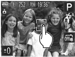 CANON POWERSHOT A2300 - Choix des sujets sur lesquels effectuer la mise au point (AF tactile) - 1