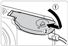 CANON POWERSHOT A2300 - Insérez le connecteur. - 2