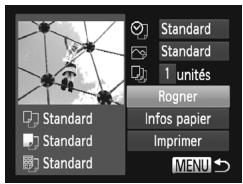 CANON POWERSHOT A2300 - Rognage des images avant l'impression (Rogner) - 1