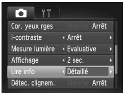 CANON POWERSHOT A2300 - Modification du style d'affichage de l'image prise - 1