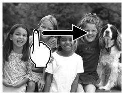 CANON POWERSHOT A2300 - Faire glisser le doigt sur l'écran pourCHOISIR une image - 1