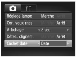 CANON POWERSHOT A2300 - Ajout de la date et l'heure de prise de vue - 2