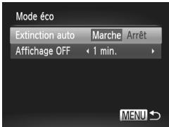 CANON POWERSHOT A2300 - Réglage du Mode éco - 1