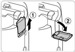 CANON POWERSHOT A2300 - Assurez-vous que l'appareil photo est hors tension. - 1
