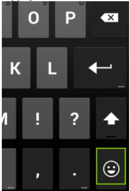 NVIDIA SHIELD TABLET K1 8 - Comment insérer des émoticons ou des caractères emoji - 2