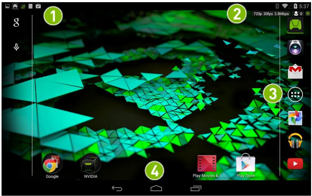 NVIDIA SHIELD TABLET K1 8 - Présentation de la navigation - 1