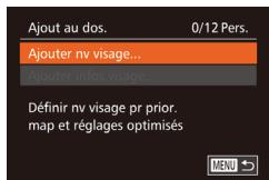 CANON POWERSHOT G7X MII - Enregistrement des informations d'identification de visage - 3