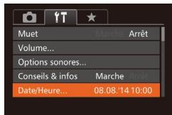 CANON POWERSHOT G7X MII - Modification de la date et de l'heure - 2