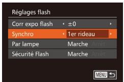 CANON POWERSHOT G7X MII - Modification de la synchronisation du flash - 2