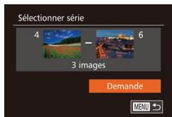 CANON POWERSHOT G7X MII - Configuration de l'impression pour une plage d-images - 3