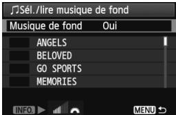 CANON EOS 600D - Sélection de la musique de fond - 1