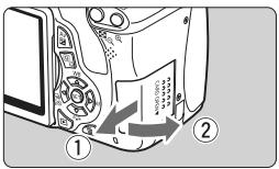 CANON EOS 600D - Installation de la carte - 1