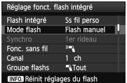 CANON EOS 600D - Réglage manuel de la puissance de flash pour le flash sans fil - 1