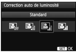 CANON EOS 600D - Sélectionnez [Auto Lighting Optimizer/ Correction auto de luminosite]. - 1