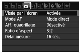 CANON EOS 600D - Réglages des fonctions du menu - 1