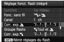 CANON EOS 600D - Correction d'exposition au flash - 1