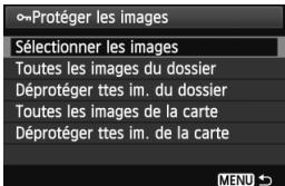 CANON EOS 600D - Sélectionnez [Protégé les images]. - 1